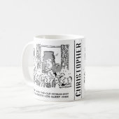 Alte Frau, die in einem Schuhlepover lebte. Funny Kaffeetasse (Vorderseite Links)