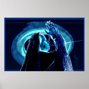 Alte Frau fordert Frieden Poster