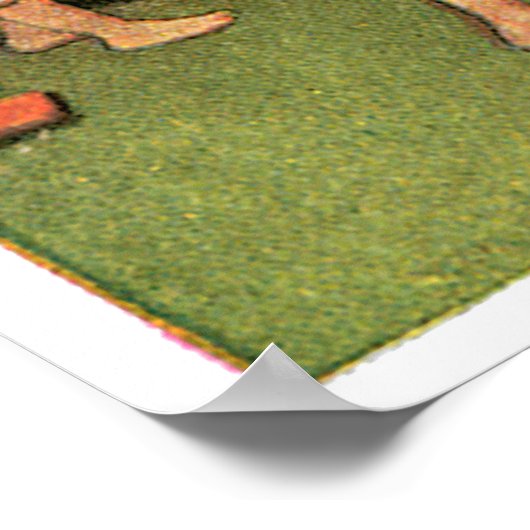 Alte Frau im Schuh Poster (Ecke)