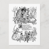 Alte Frau in einem Kinderzimmer-Rhym Postkarte (Vorderseite)