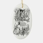 Alte Frau in einem Schuh-Kinderzimmer-Reim Keramikornament (Rechts)