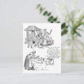 Alte Frau lebt im Rhym des Schuhs Kinderzimmer Postkarte (Stehend Vorderseite)