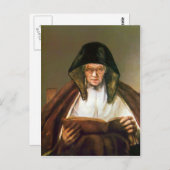 Alte Frau, Leserin von Rembrandt Postkarte (Vorne/Hinten)