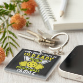 Alte Frau Liebe Pickleball Sport, Funny Pickleball Schlüsselanhänger (Vorderseite rechts)