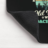 Alte Frau mit Dackel Mousepad (Ecke)