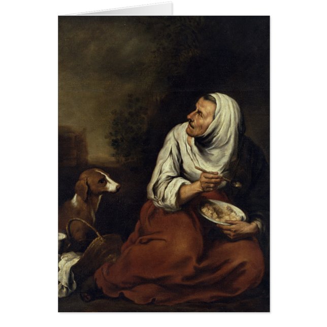 Alte Frau mit Hund (Vorne)