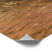 Alte Frau Peeling Kartoffeln Poster (Ecke)