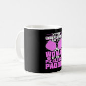 Alte Frau Pickleball Player Geschenk Kaffeetasse (Vorderseite Links)