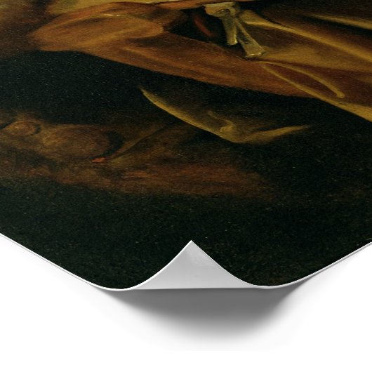 Alte Frau schlafen Poster (Ecke)