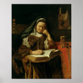 Alte Frau schlafen Poster (Vorne)