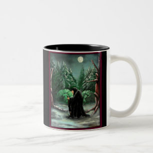 Alte Frau-Tasse Zweifarbige Tasse