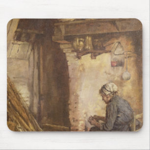 Alte Frauen-Schalen-Kartoffeln Mousepad