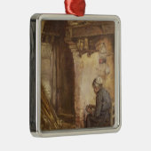 Alte Frauen-Schalen-Kartoffeln Ornament Aus Metall (Rechts)