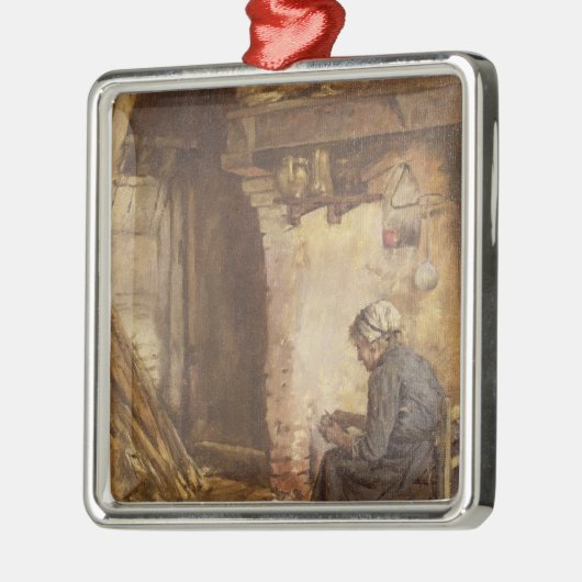 Alte Frauen-Schalen-Kartoffeln Ornament Aus Metall (Links)