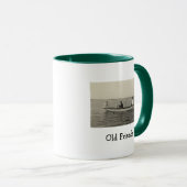 Alte Freunde Bootfahren Antikes Foto Kaffee Tasse (VorderseiteRechts)