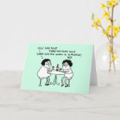 Alte Freunde Karte (Gelbe Blume)