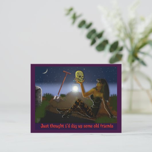 alte Freunde Postkarte (Stehend Vorderseite)