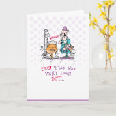 Alte Furz Geburtskarte Karte (Gelbe Blume)