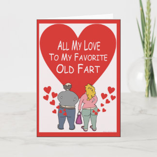 Alte Furz Liebe Feiertagskarte