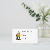 Alte Furz Visitenkarte (Stehend Vorderseite)