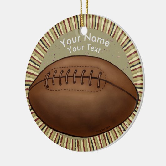 Alte Fußballverzierung Keramik Ornament (Links)