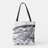 Alte Fußbrücke Pencilart Tasche (Rückseite)