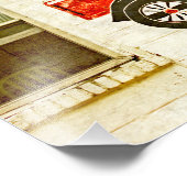 Alte Garage Fotodruck (Ecke)