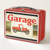 Alte Garage Metall Lunch Box (Vorderseite)