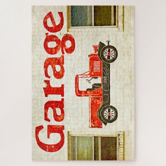Alte Garage Puzzle (Vertikal)