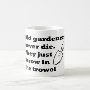 Alte Gärtner die nie Tasse