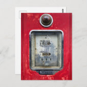 Alte Gaspumpe Postkarte (Vorne/Hinten)