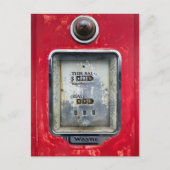 Alte Gaspumpe Postkarte (Vorderseite)