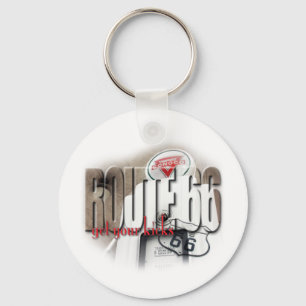 Alte Gaspumpe - Route 66 Schlüsselanhänger