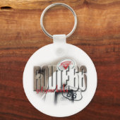 Alte Gaspumpe - Route 66 Schlüsselanhänger (Vorderseite)