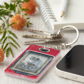 Alte Gaspumpe Schlüsselanhänger (Vorderseite rechts)