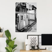 Alte Gaspumpen Poster (Heimbüro)