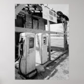 Alte Gaspumpen Poster (Vorne)