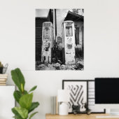 Alte Gaspumpen Poster (Heimbüro)