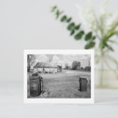 Alte Gaspumpen Postkarte (Stehend Vorderseite)