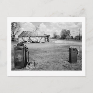 Alte Gaspumpen Postkarte