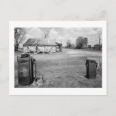 Alte Gaspumpen Postkarte (Vorderseite)