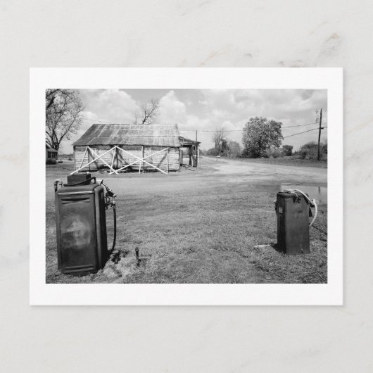 Alte Gaspumpen Postkarte (Vorderseite)