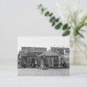 Alte Gasstation, 1920er Postkarte (Stehend Vorderseite)