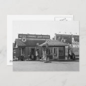 Alte Gasstation, 1920er Postkarte (Vorne/Hinten)