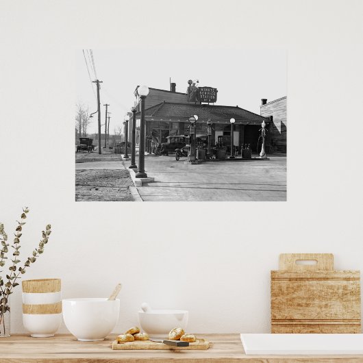 Alte Gasstation: 1925 Poster (Küche)