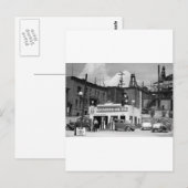 Alte Gasstation, 1930er Postkarte (Vorne/Hinten)