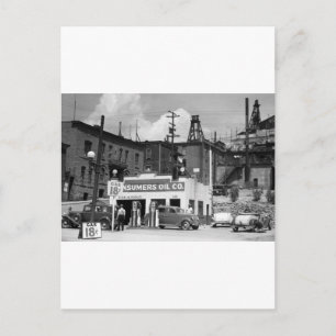 Alte Gasstation, 1930er Postkarte