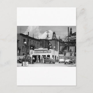 Alte Gasstation, 1930er Postkarte