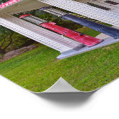 Alte Gasstation in Red Oak II, Missouri Poster (Ecke)