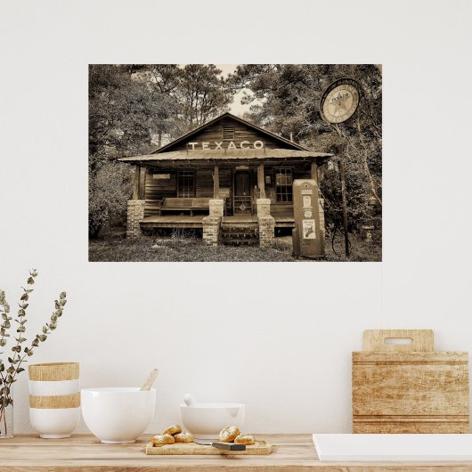 Alte Gasstation Poster (Küche)